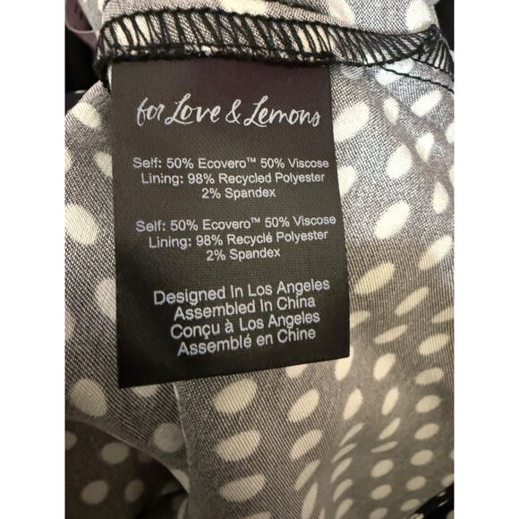 For Love & Lemons ANYA PUFF SLEEVE MINI DRESS NWT Small $234 - Picture 7 of 11